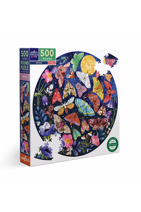 Moths 500 piece Round Puzzle