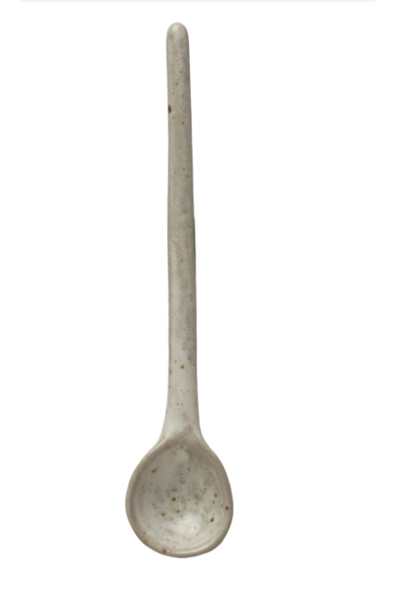 Speckled Cream Spoon
