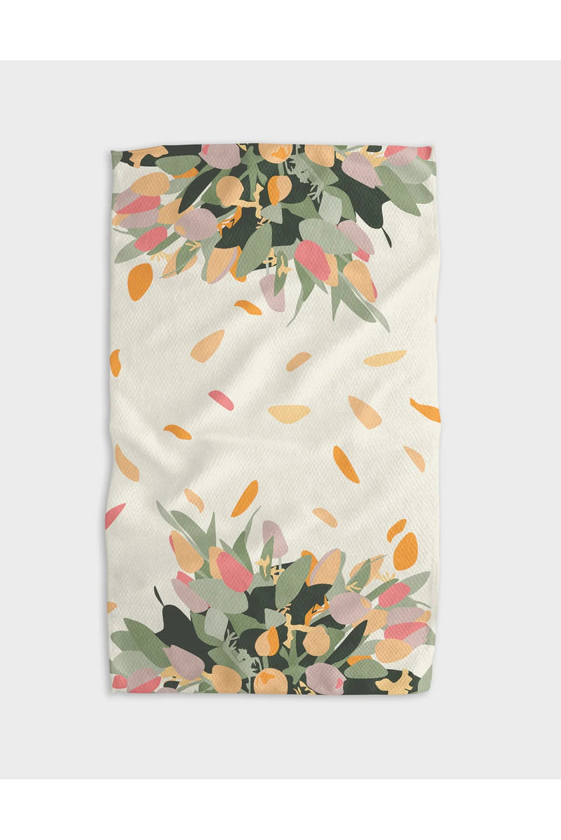 Geometry Smell the Flowers Kitchen Tea Towel – Cute & Comfy