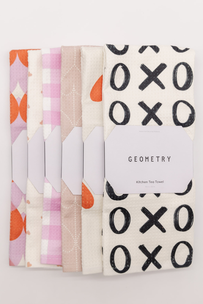 Valentine's Geometry House Towels