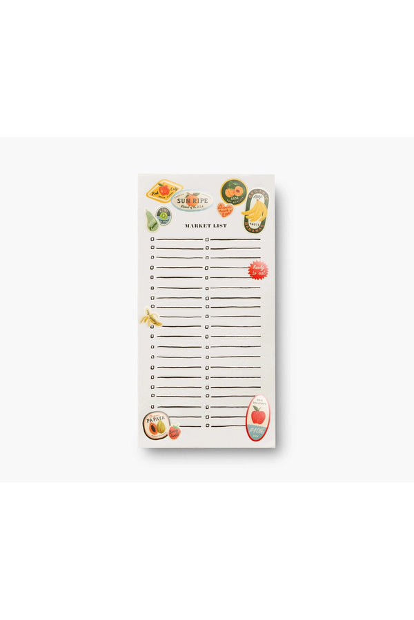 Fruit Stickers Market Note Pad