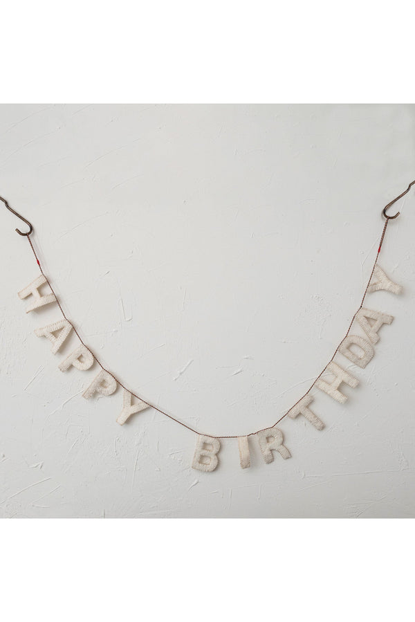 Happy Birthday Felt Banner