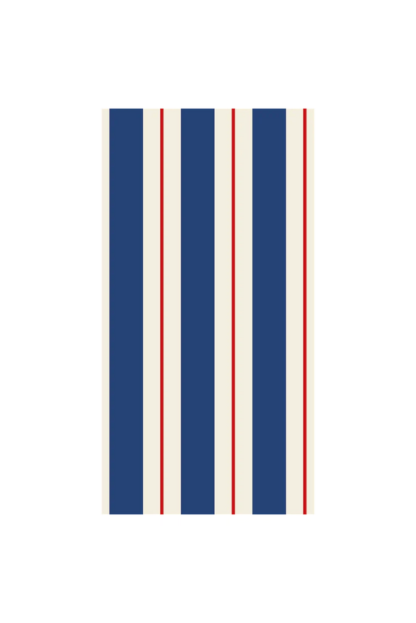 Navy & Red Awning Stripe Napkins