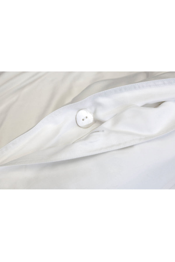 Cotton Sateen Duvet Cover in White