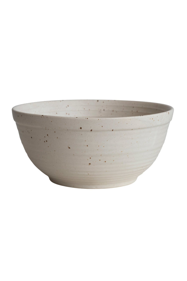 Speckled Cream Serving Bowl