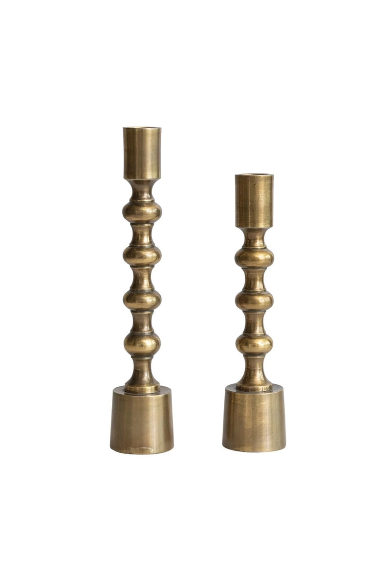 Valen Antique Finish Candlesticks - sold separately